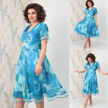 HOT Sale✨Rochie midi vaporoasă pentru femei