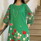 👗 rochie florală cu gât rotund