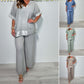 Set 2 Piese din Bumbac și In pentru Femei 💗👖