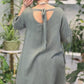 👗 Rochie largă cu gât rotund