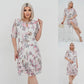 👗 Rochie elegantă plisată cu mânecă scurtă și lungă