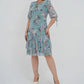 👗 Rochie elegantă plisată cu mânecă scurtă și lungă