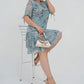 👗 Rochie elegantă plisată cu mânecă scurtă și lungă