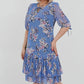 👗 Rochie elegantă plisată cu mânecă scurtă și lungă