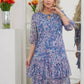 🌸Rochie florală cu mânecă scurtă