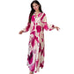 🌸Rochie maxi cu decolteu floral în V pentru femei