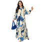 🌸Rochie maxi cu decolteu floral în V pentru femei