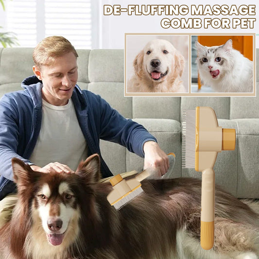De-Fluffing masszázsfésű háziállatok számára