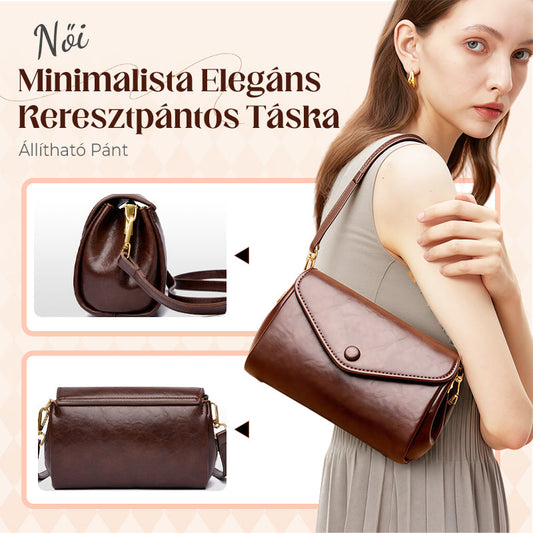 Minimalista elegáns keresztpántos táska